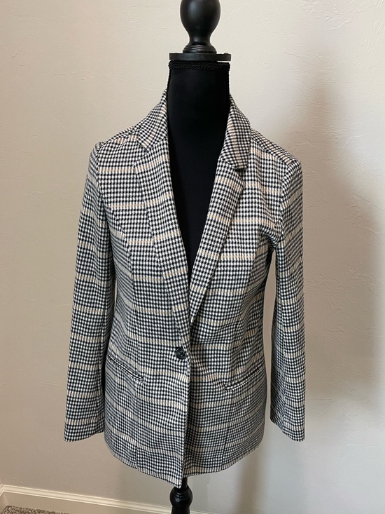 Nine West Jackets & Blazers - Nine West Black and White Houndstooth Knit Blazer Women’s